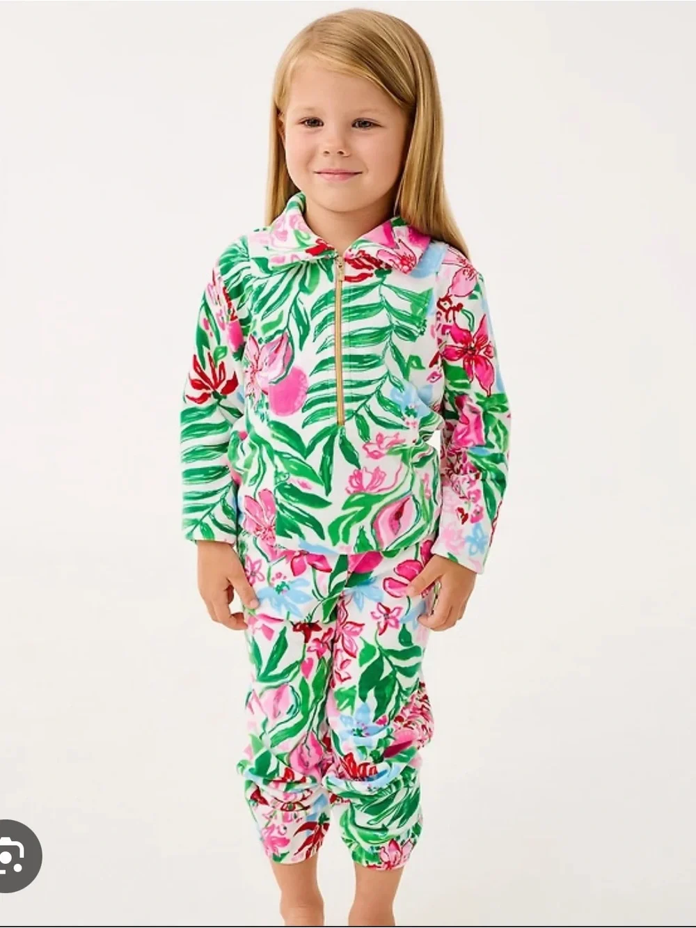 Lilly Pulitzer Girl’s Velour Tracksuit - Picture 1 of 16